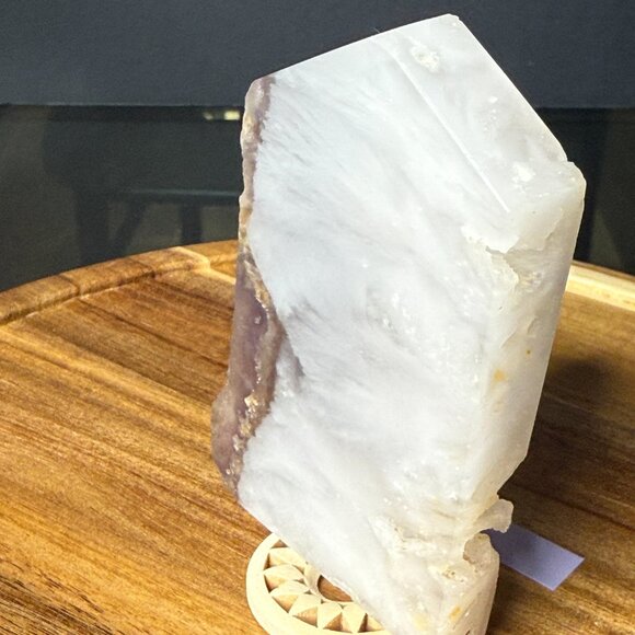 Fluorite Slab Pyrite Inclusions Feathered Display Stone Slice Natural Raw - C - Picture 13 of 16